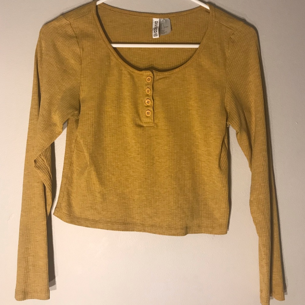 DIVIDED H&M Longsleeve Crop Top